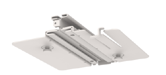 Standard wall or ceiling mount metal brackets