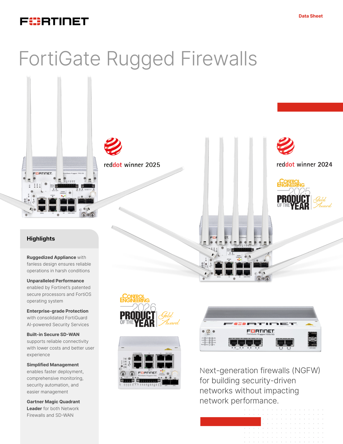Datasheet page 1