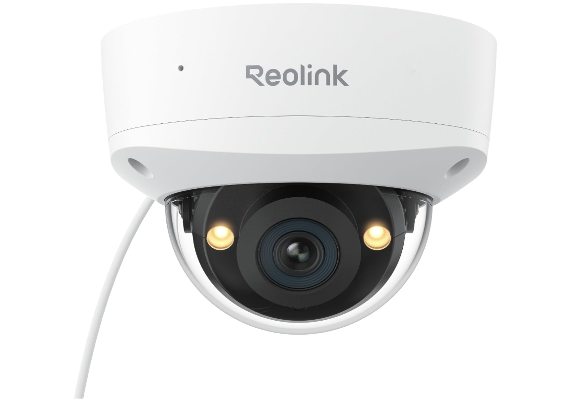 Reolink RLC-1240A 12MP PoE vandal-proof dome security camera with spotlights